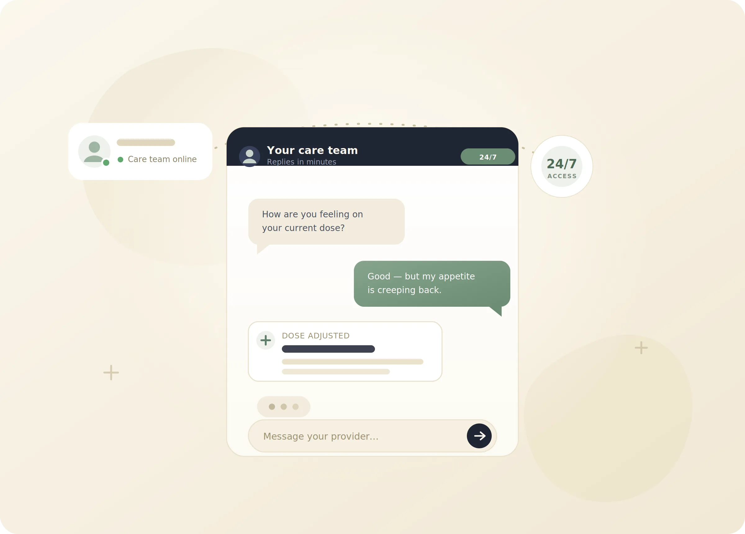 Ongoing care from your provider