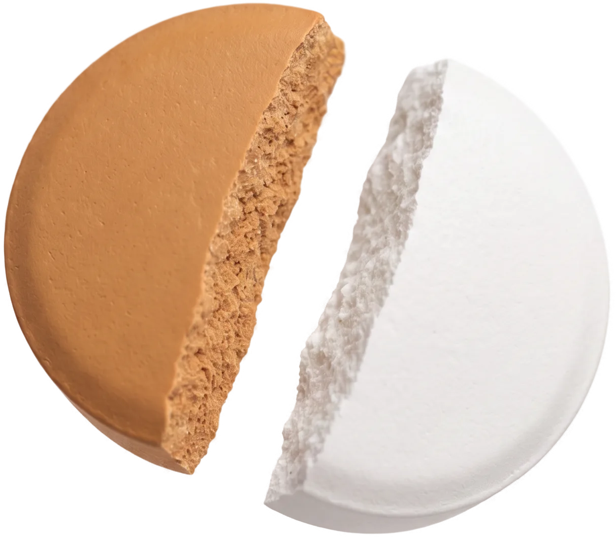 Chewable tablet breaking in half